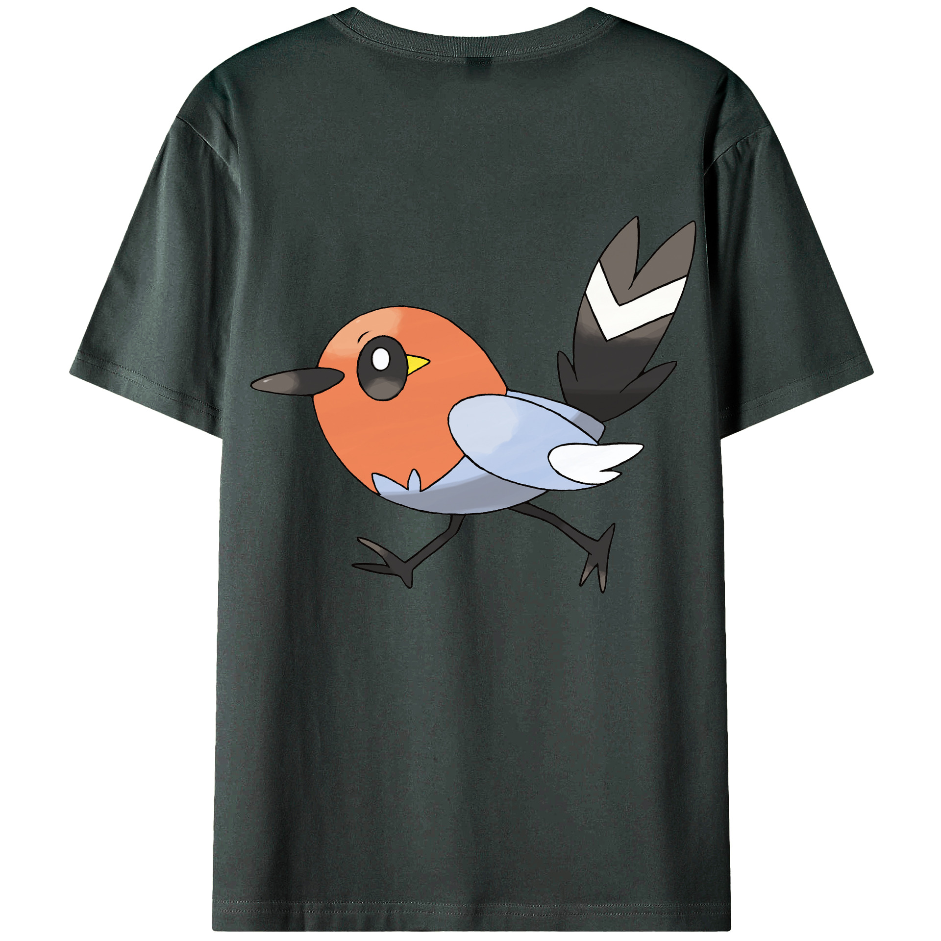 （画像用） ポケットモンスター Pokémon 綿100％ メンズ半袖Tシャツ（バックプリント） 通気性